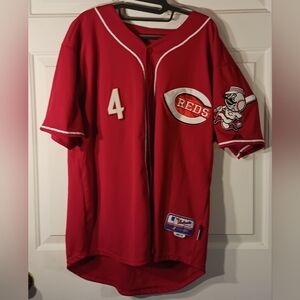 Majestic Red Baseball Jersey